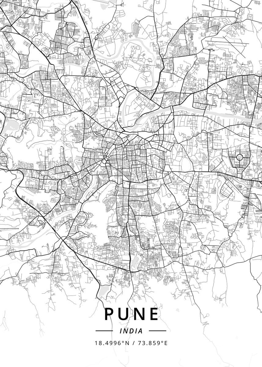 Map of Pune, India
